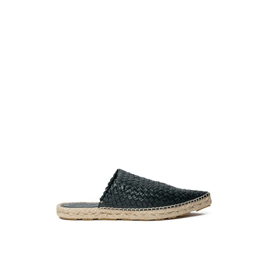 Bottega Veneta Green Leather Espadrilles Bottega Veneta