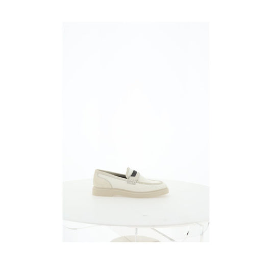 Brunello Cucinelli Beige Loafers Shoes Brunello Cucinelli