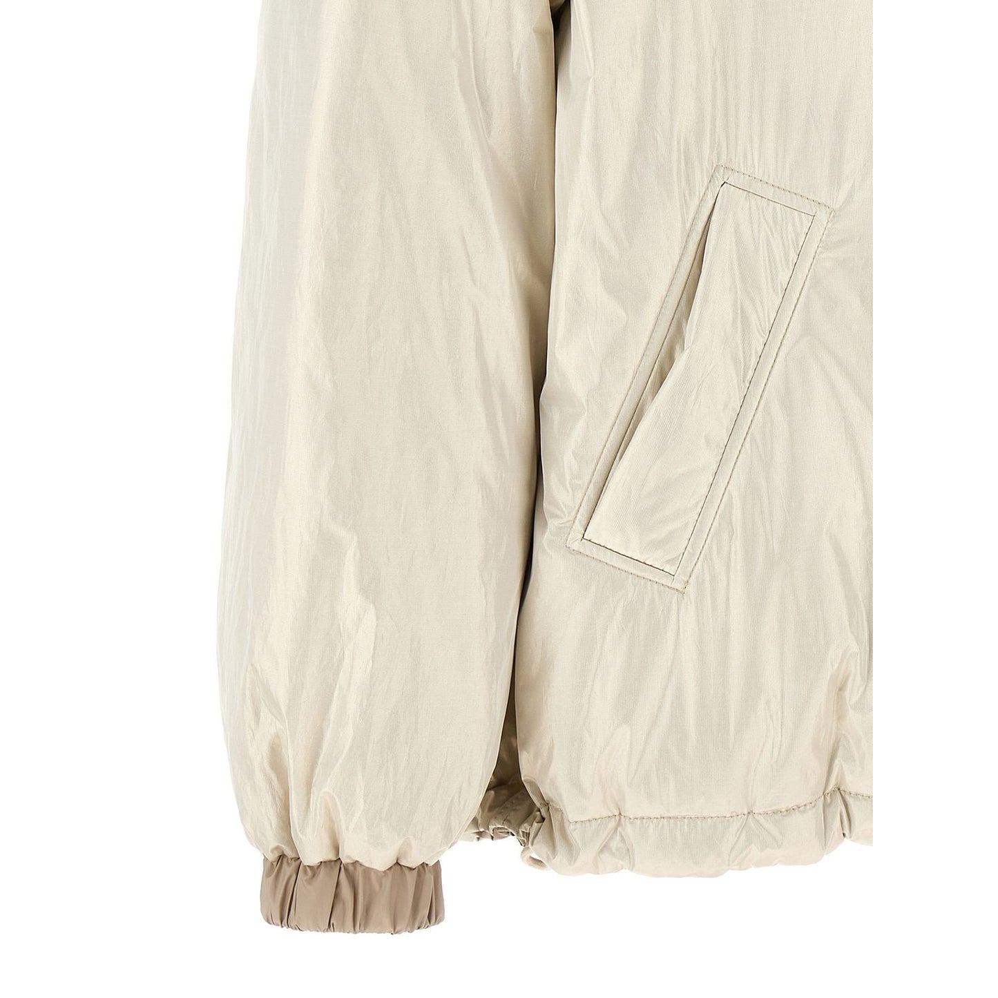 Brunello Cucinelli Beige Polyester Full-Length Jacket