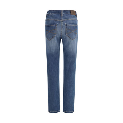 Brunello Cucinelli Blue Cotton Skinny Jeans Brunello Cucinelli