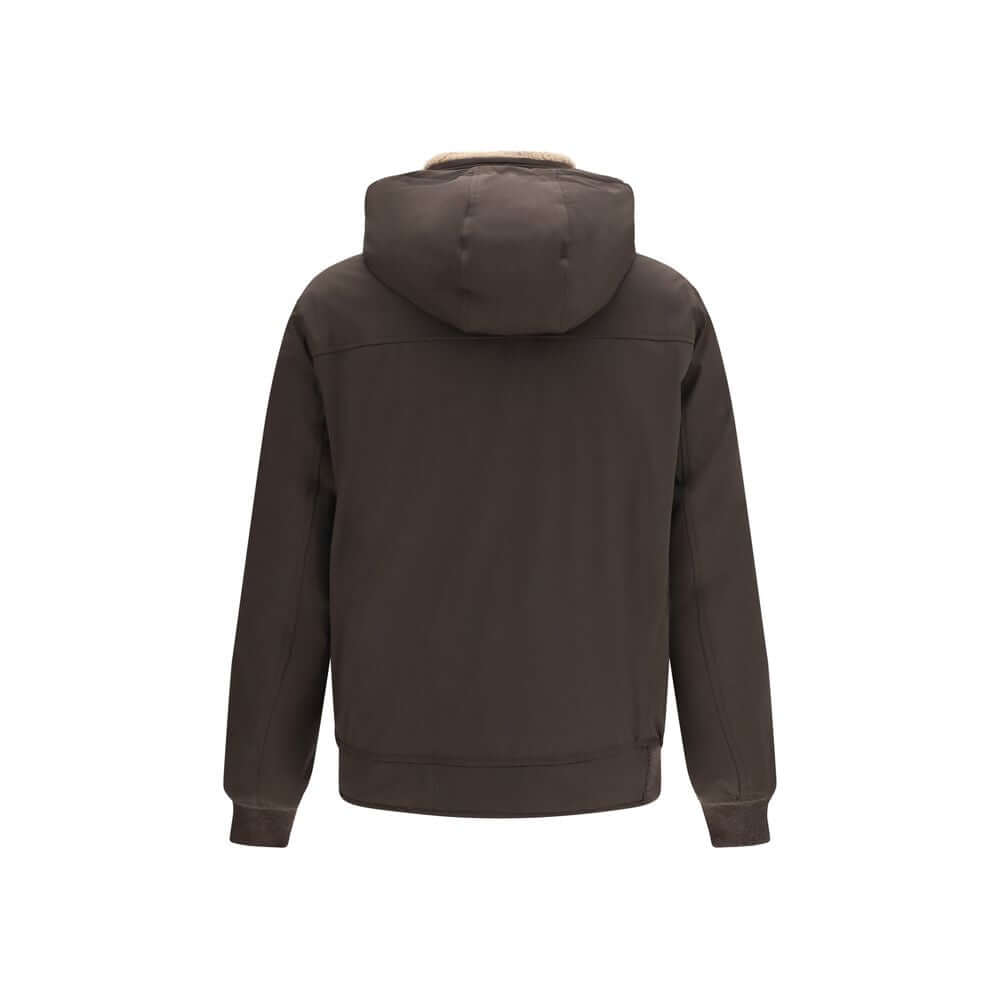Brunello Cucinelli Brown Polyamide Shell Jacket