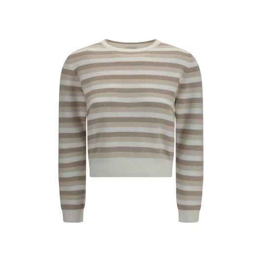 Brunello Cucinelli Multicolor Cotton Sweatshirt 1728,72470364320,Brunello Cucinelli,Clothing,L,M,Multicolor,New with tags,Sweaters - Clothing,Sweatshirts - Sweaters - Clothing,Women,XS