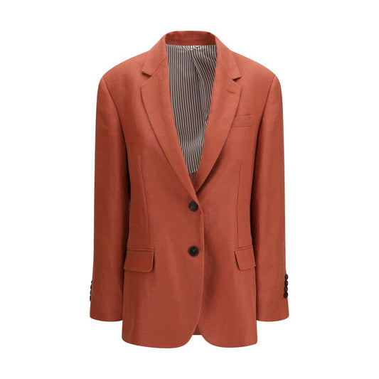 Brunello Cucinelli Multicolor Linen Blazer 1728,72470364320,Blazers - Suits & Blazers - Clothing,Brunello Cucinelli,Clothing,IT38 | S,IT40 | M,IT42 | L,IT44 | L,Multicolor,New with tags,Suits & Blazers - Clothing,Women