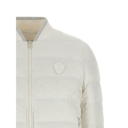 Brunello Cucinelli White Polyester Full-Length Jacket