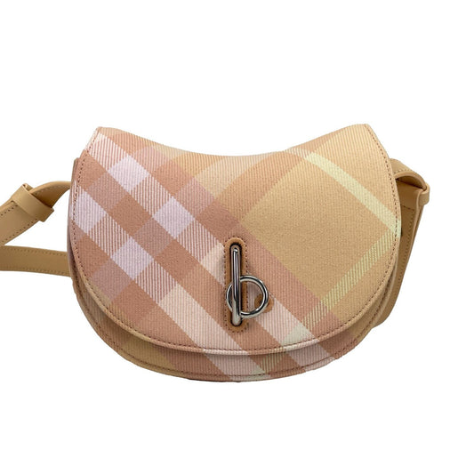 Burberry Mini Check Rocking Horse Crossbody Bag Purse 1728,67346104480,Bags,Burberry,Crossbody Bags - Bags,New with tags,Silver,Women