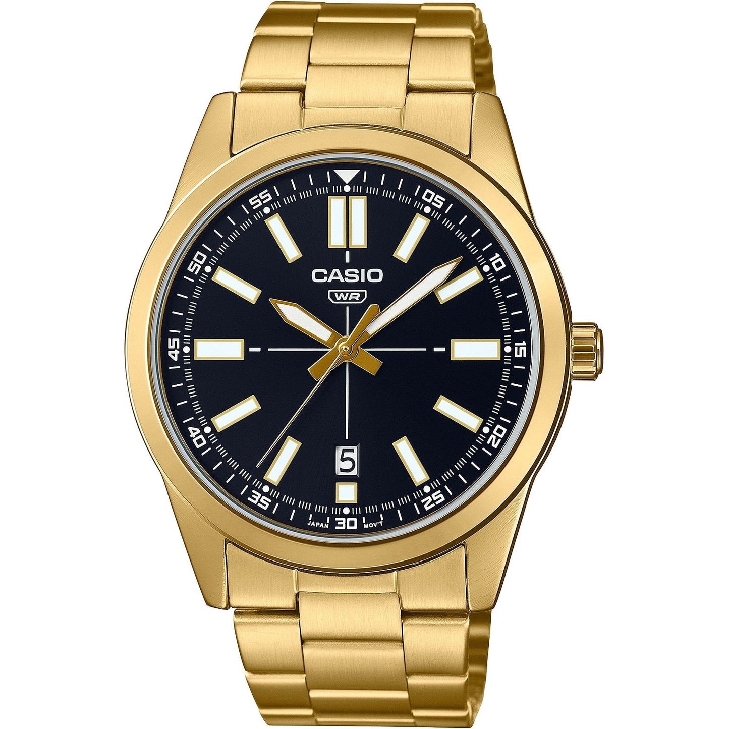 CASIO COLLECTION Mod. CASUAL DATE GOLD SERIE - BLACK Category - Watches,Gent Ready stocked Watches,Men,READY STOCKED WATCHES,Wristwatch