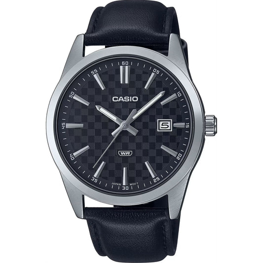 CASIO COLLECTION Mod. DATE - CARBON LOOK - SILVER & BLACK