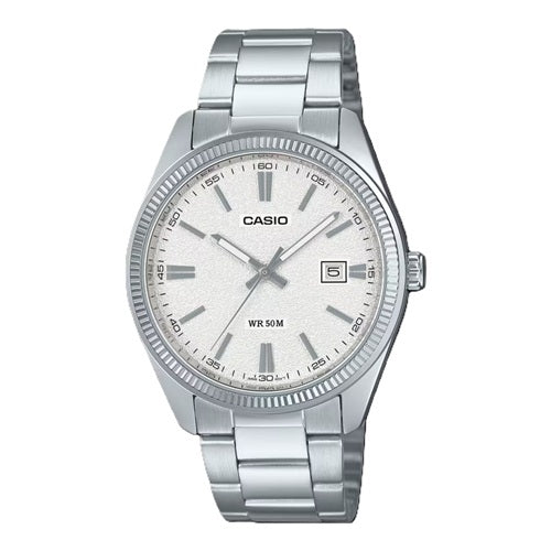CASIO COLLECTION Mod. DATE - WHITE, MATTE DIAL Gent,READY STOCKED WATCHES,Wristwatch