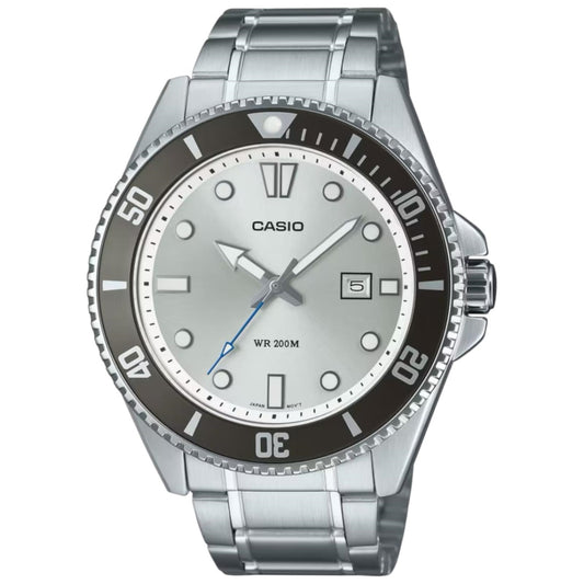 CASIO COLLECTION Mod. DIVER DATE 200M - ARGENTÉE