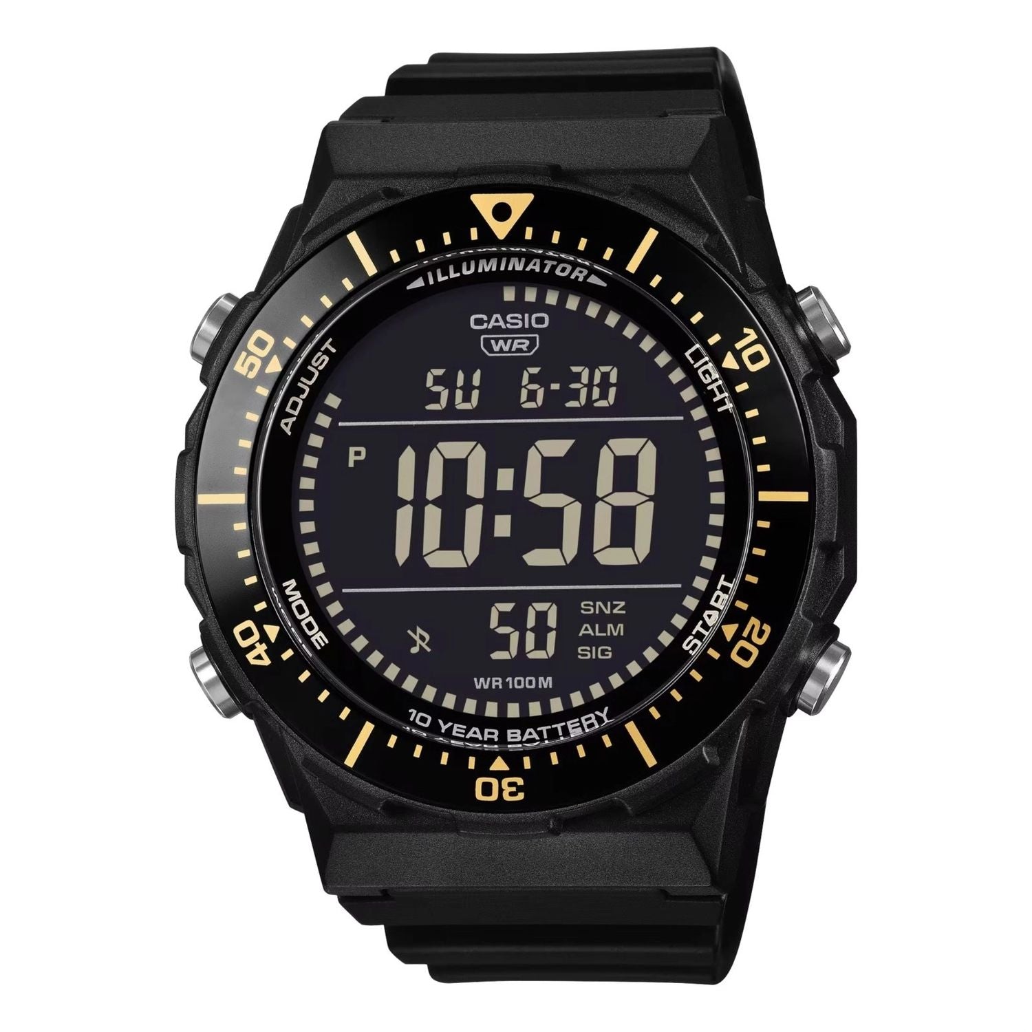 CASIO COLLECTION Mod. DIVER - New Case LCD - BLACK