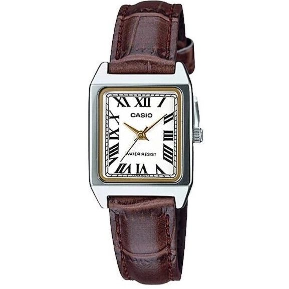 CASIO COLLECTION Mod. LADY TANK, ALLOY, LEATHER - WHITE