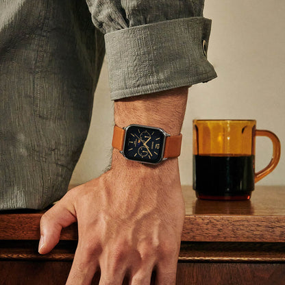 CASIO COLLECTION Mod. MOONPHASES LEATHER - BLACK READY STOCKED WATCHES,Unisex,Wristwatch
