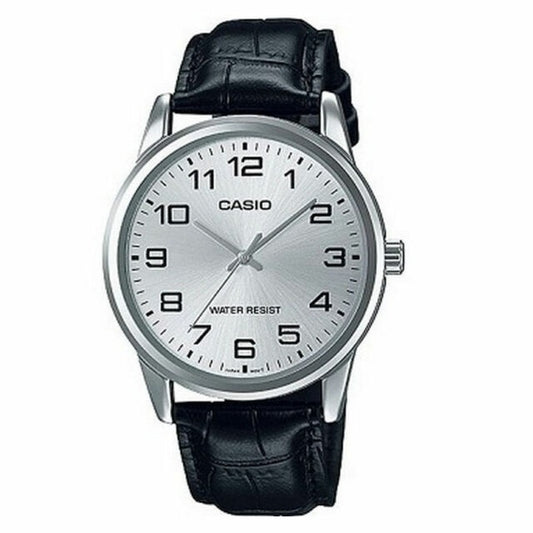 CASIO COLLECTION Mod. ONLY TIME. LEATHER - SILVER WATCHES