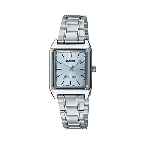 CASIO COLLECTION Mod. TANK, ALLOY - LIGHT BLUE Lady,READY STOCKED WATCHES,Wristwatch