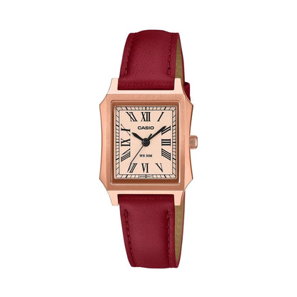 CASIO COLLECTION Mod. TANK - LEATHER, ROSE GOLD
