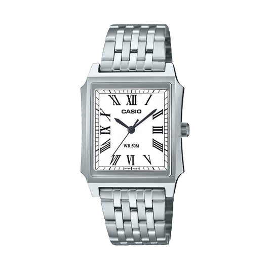 CASIO COLLECTION Mod. TANK - STEEL, WHITE Gent,READY STOCKED WATCHES,Wristwatch