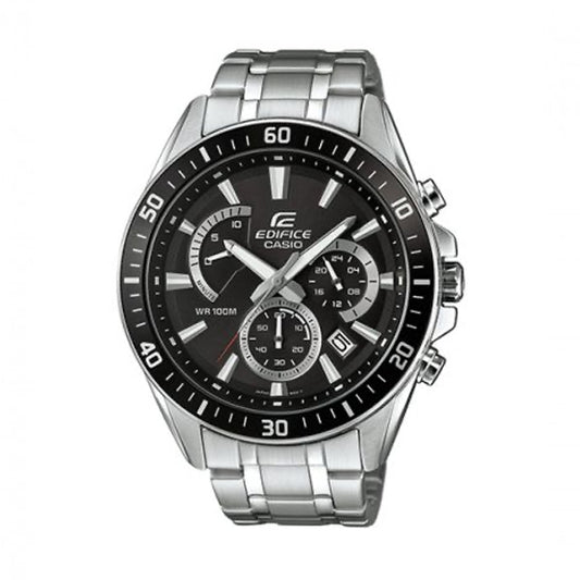 CASIO EDIFICE Mod. RETROGRADE CHRONOGRAPH XL - BLACK Gent,READY STOCKED WATCHES,Wristwatch