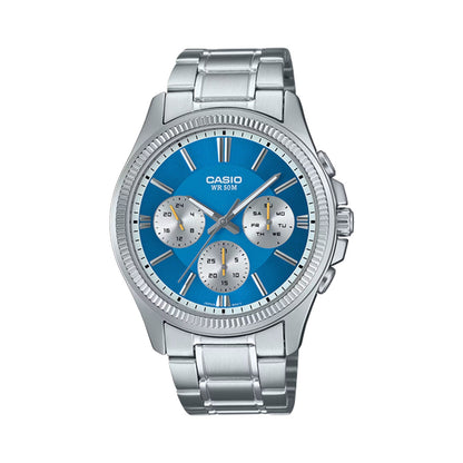 CASIO Mod. DAY DATE MULTIFUNCTION - LIGHT BLUE