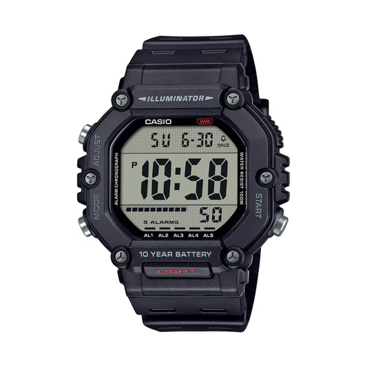 CASIO SPORT COLLECTION Mod. OVERSIZE 10 YEARS BATTERY - BLACK Gent,READY STOCKED WATCHES,Wristwatch
