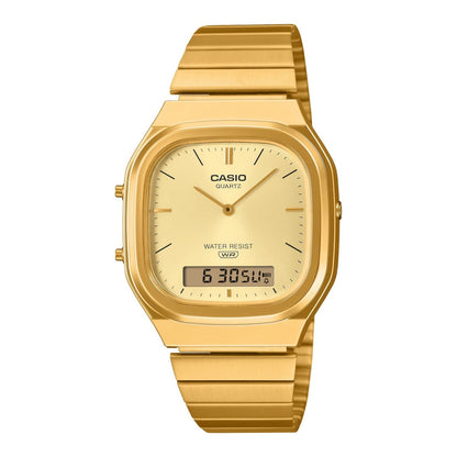 CASIO VINTAGE Mod. EDGY ROUNDED SQUARE - GOLD