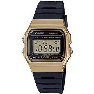 CASIO VINTAGE Mod. F-91 BIO RESIN STRAP - GOLD Gent,READY STOCKED WATCHES,Wristwatch