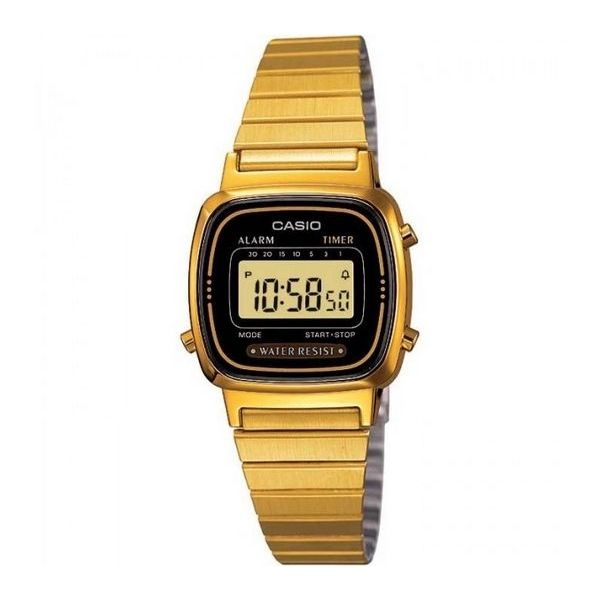 CASIO VINTAGE Mod. ICONIC MINI STEEL - GOLD BLACK WATCHES