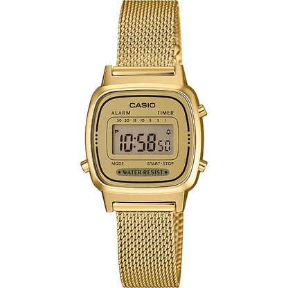 CASIO VINTAGE Mod. ICONIC MINI STEEL - GOLD MESH WATCHES