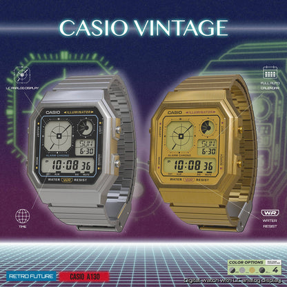 CASIO VINTAGE Mod. RETRO FUTURE EDGY COLLECTION - FULL GOLD