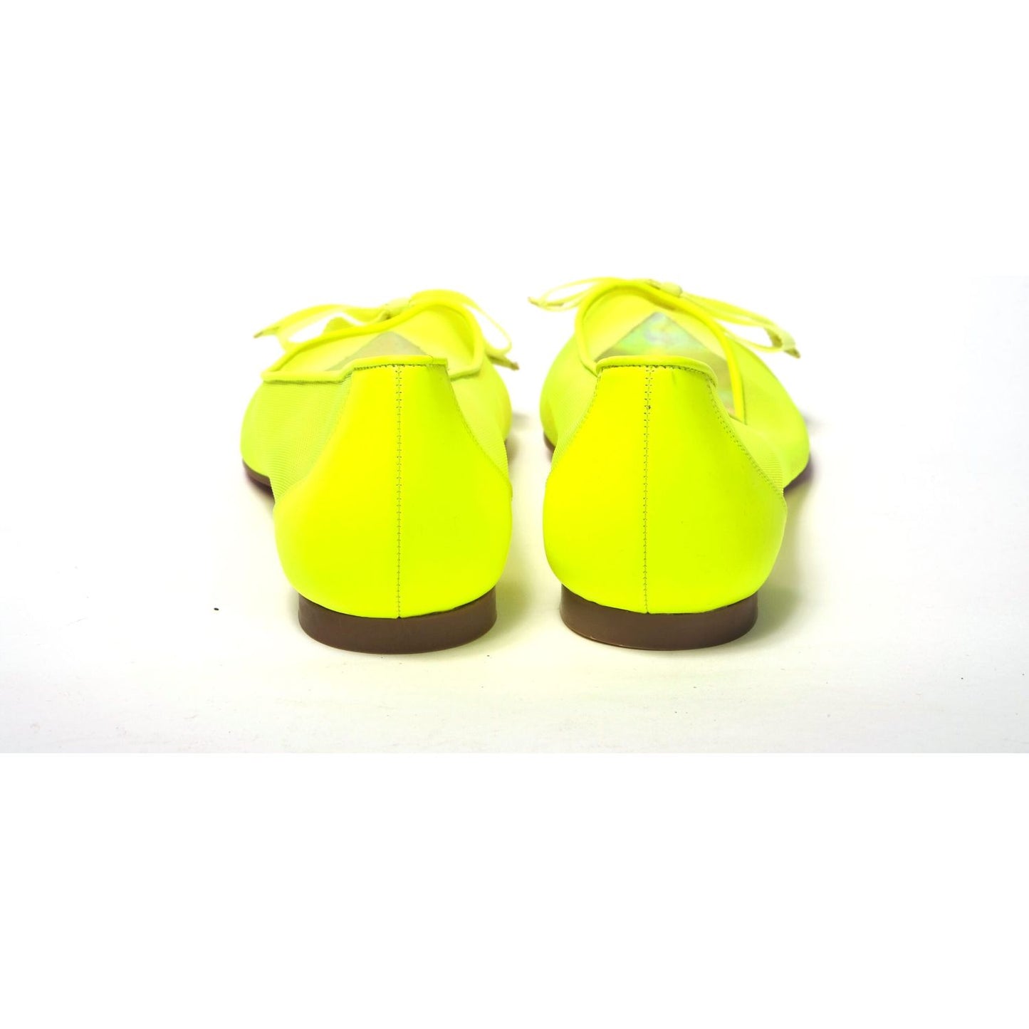 Christian Louboutin | Fluro Yellow Flat Point Toe Shoe| McRichard Designer Brands   