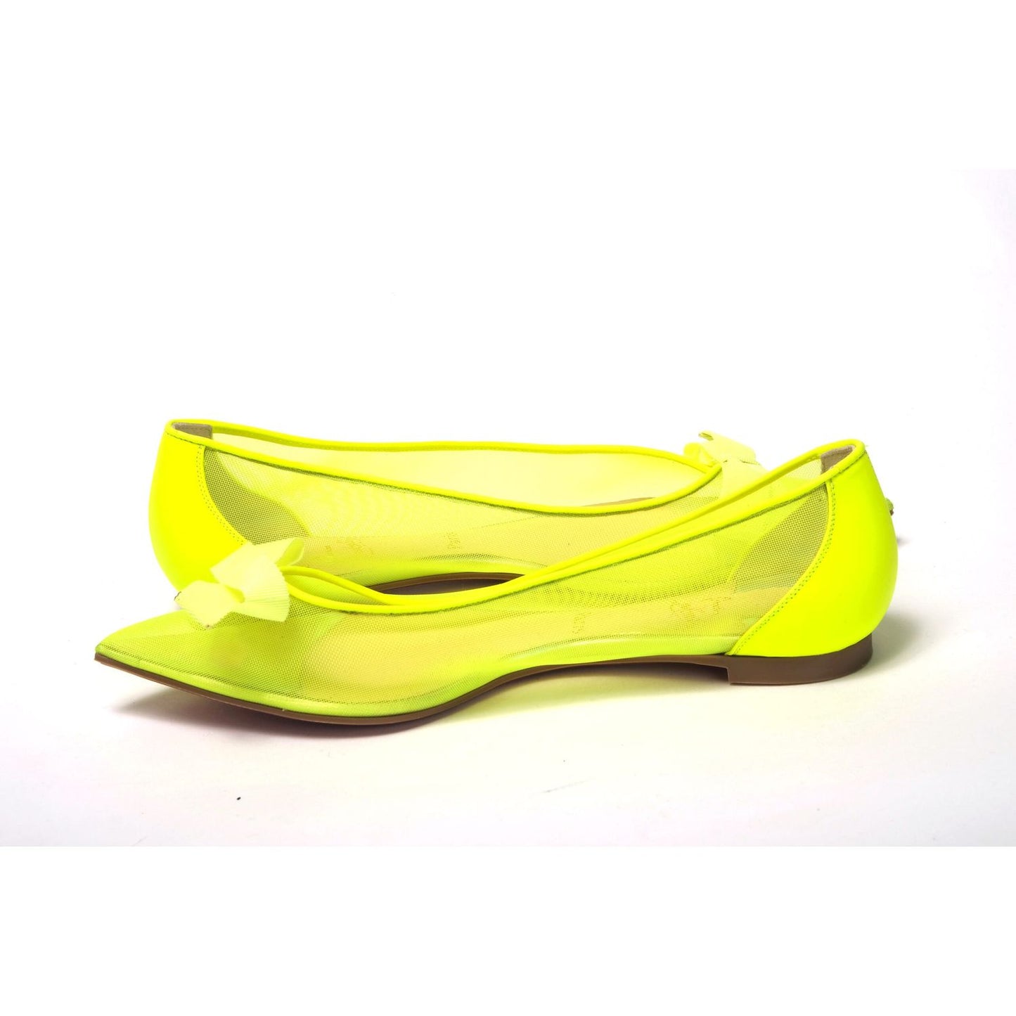 Christian Louboutin Fluro Yellow Flat Point Toe Shoe fluro-yellow-flat-point-toe-shoe