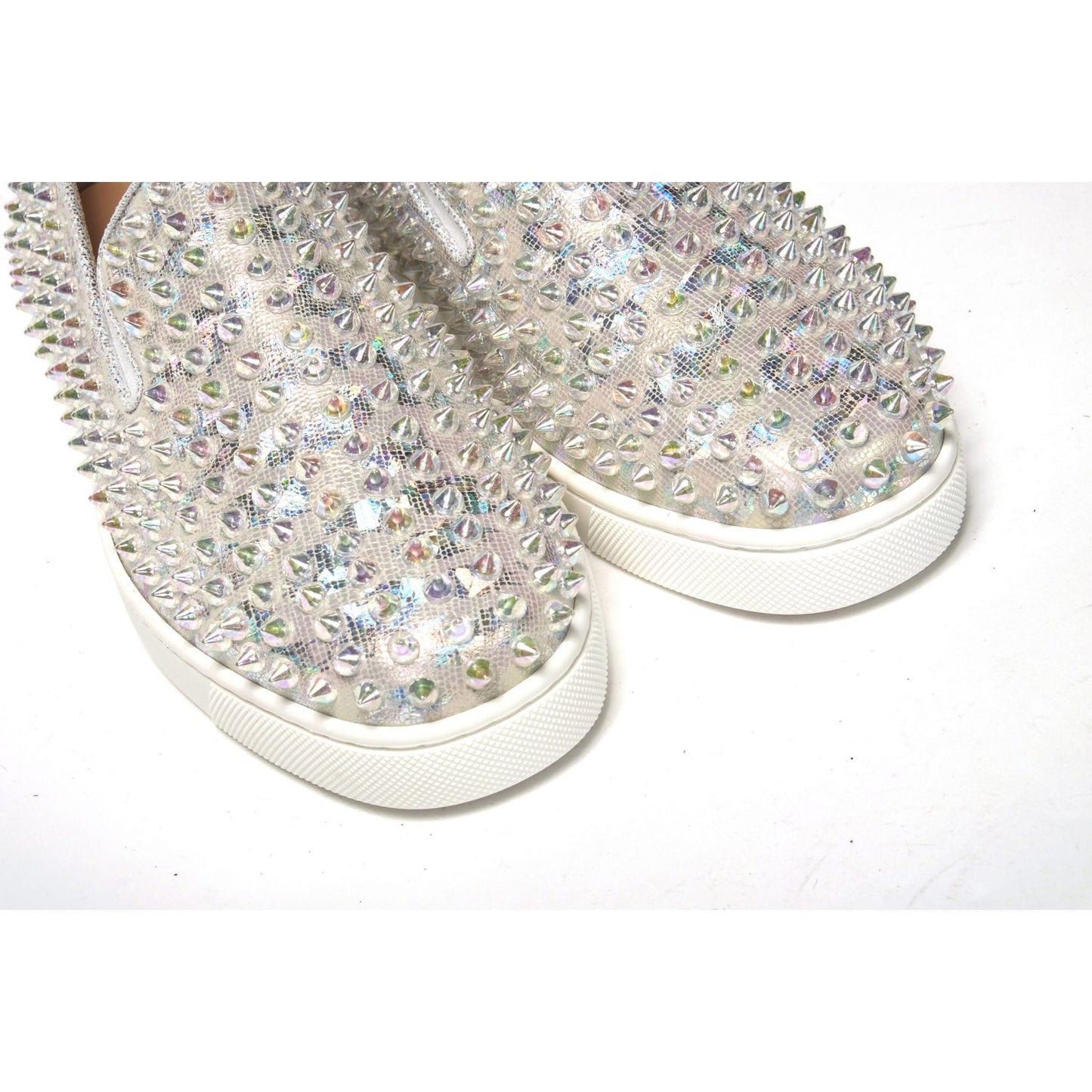 White Ab/Clear Ab Roller Boat Woman Flat Sneaker