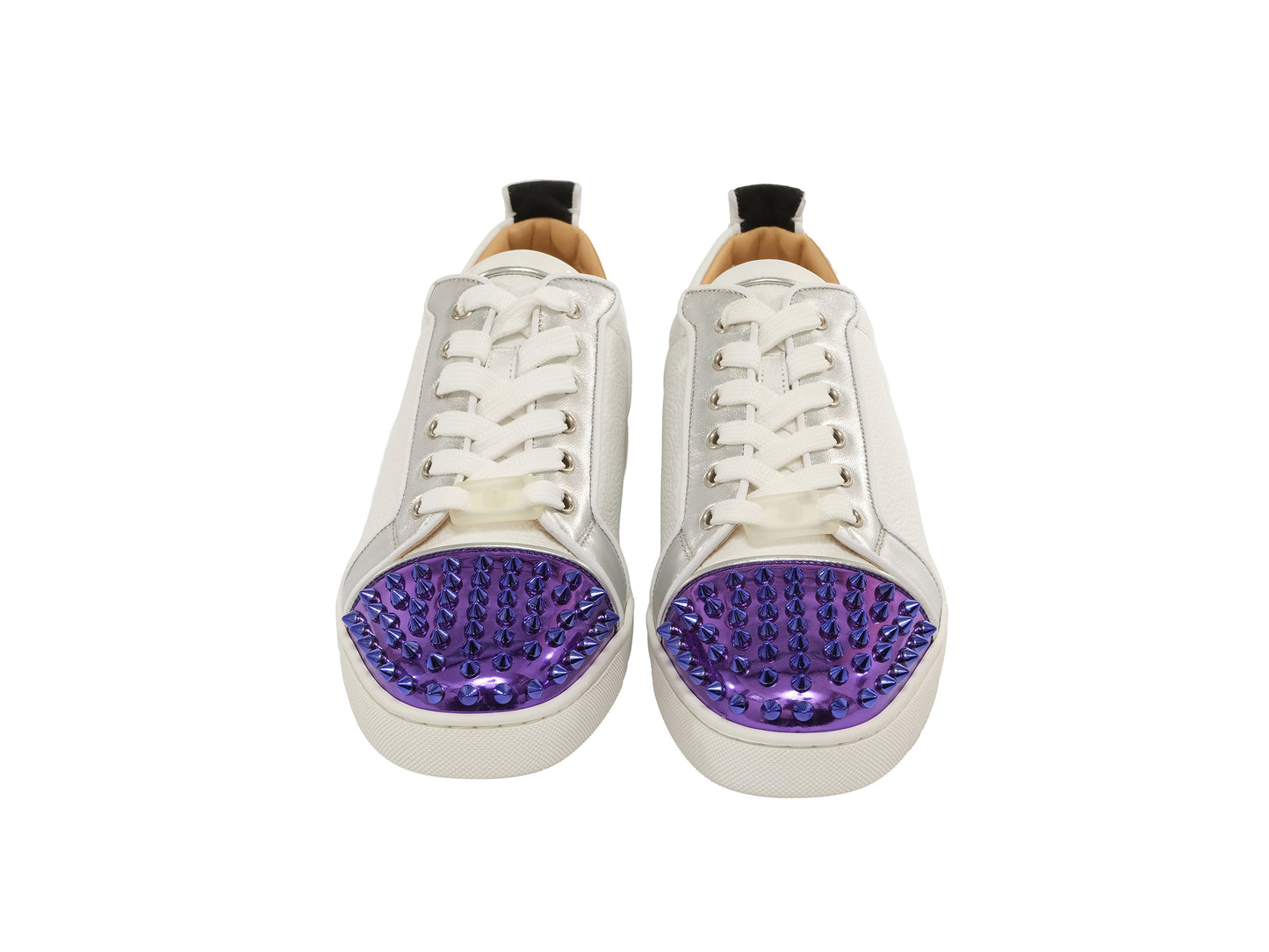 Louis Junior Spikes Flat Contrasting Leather Sneakers