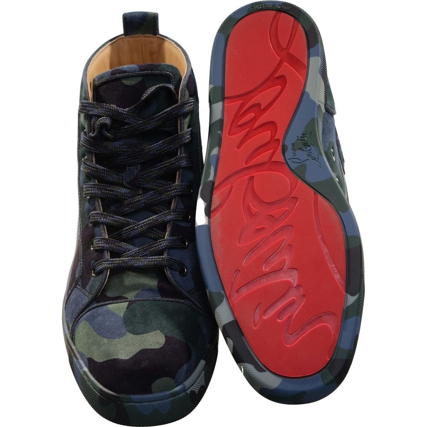 Louis Orlato Flat Camouflage High Top Sneakers