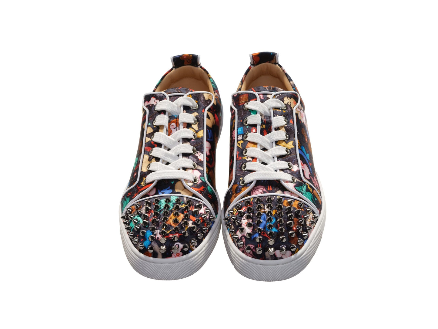Louis Junior Spikes Orlato Crepe Satin Multicolour Limited Edition Dr Bored Print Sneakers
