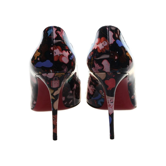 Hot Chick 100 Black Limited Edition Dr Bored Print Patent Leather High Heel Pumps