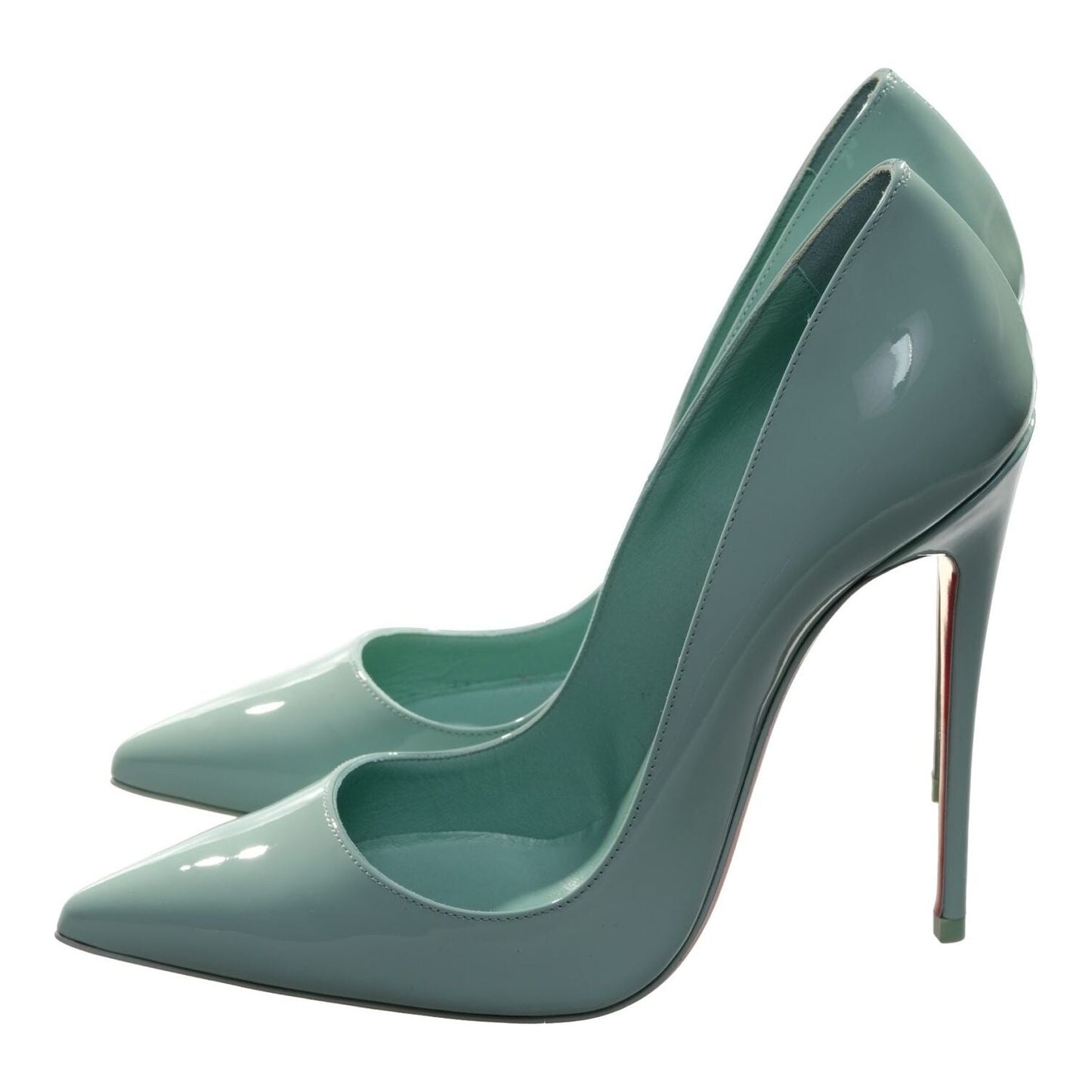 So Kate 120 Green Patent Leather High Heel Pumps