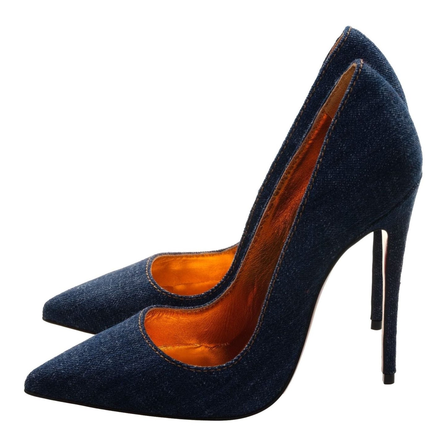 So Kate 120 Denim High Heel Pumps