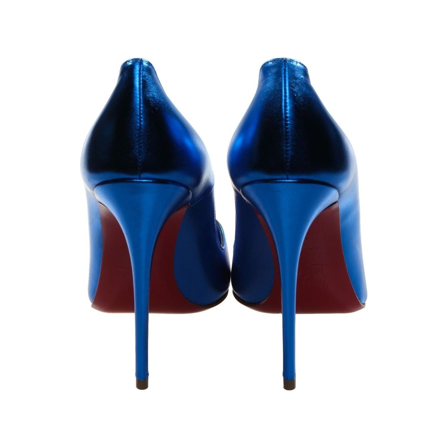 So Kate Blue Laminated Leather High Heel Pumps