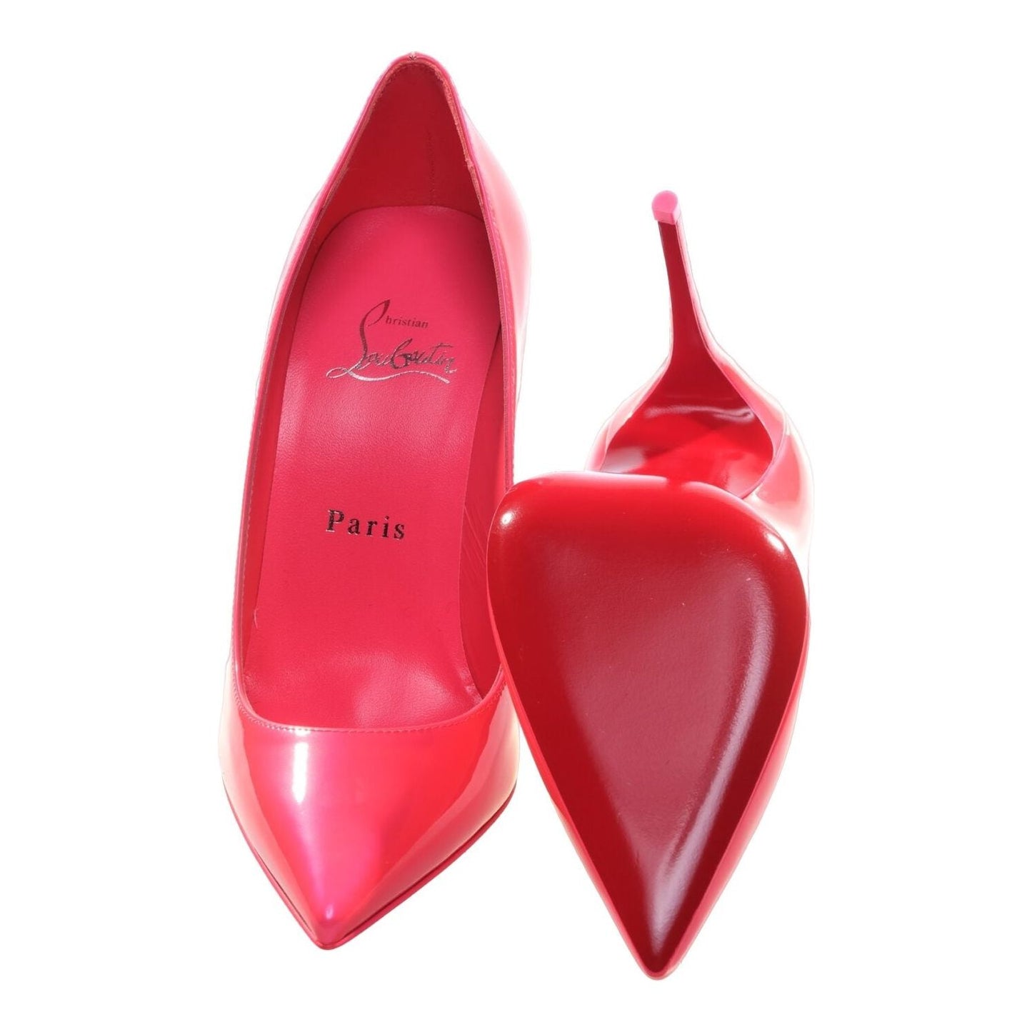 Sporty Kate Hot Pink Patent Leather High Heel Pumps