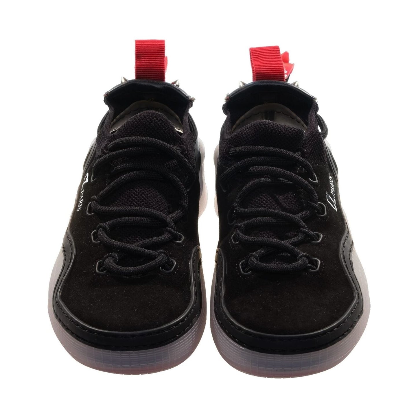 Arpoador Donna Flat Black Laceup Suede Sneakers