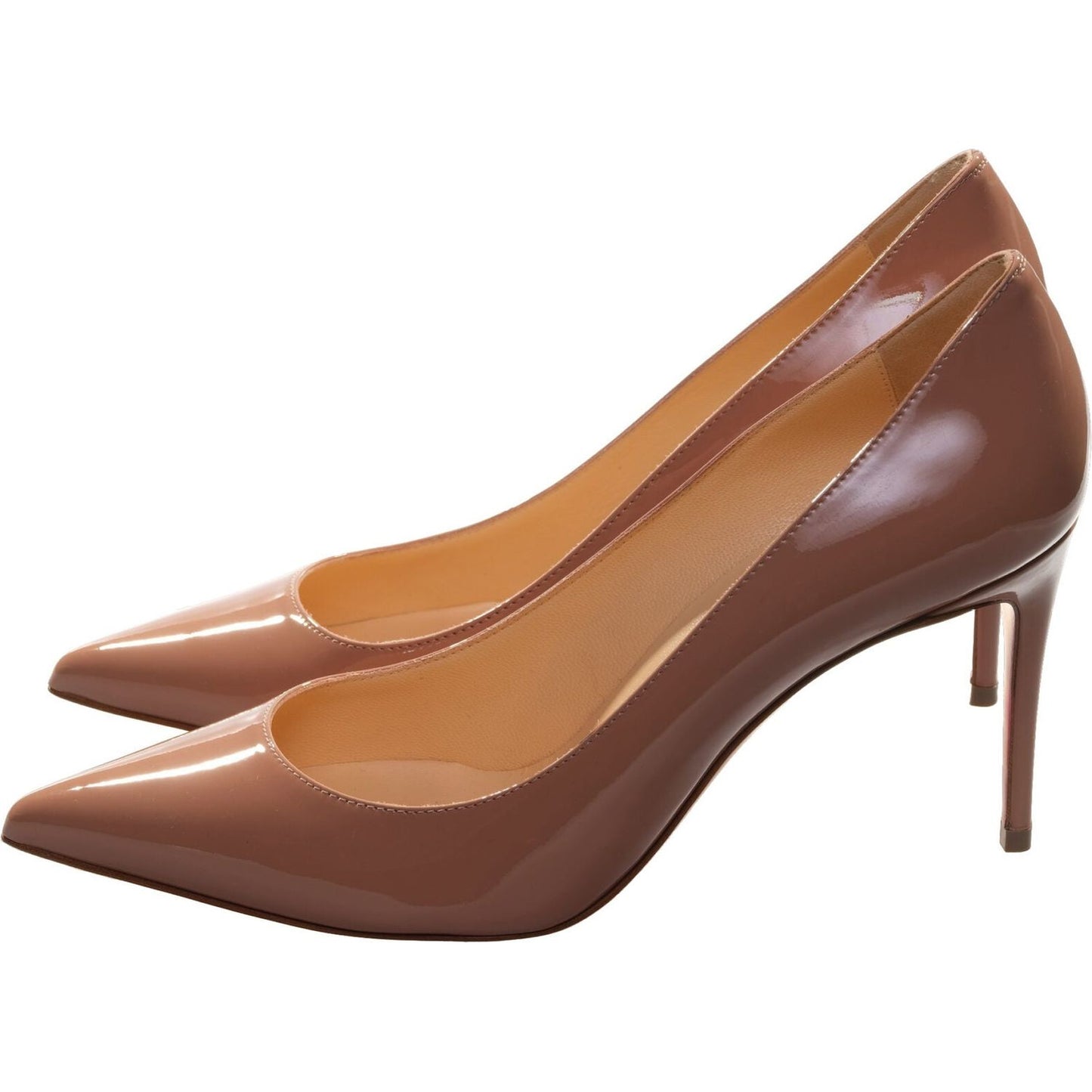 Kate Patent 85 Blush Nude Patent Leather High Heels