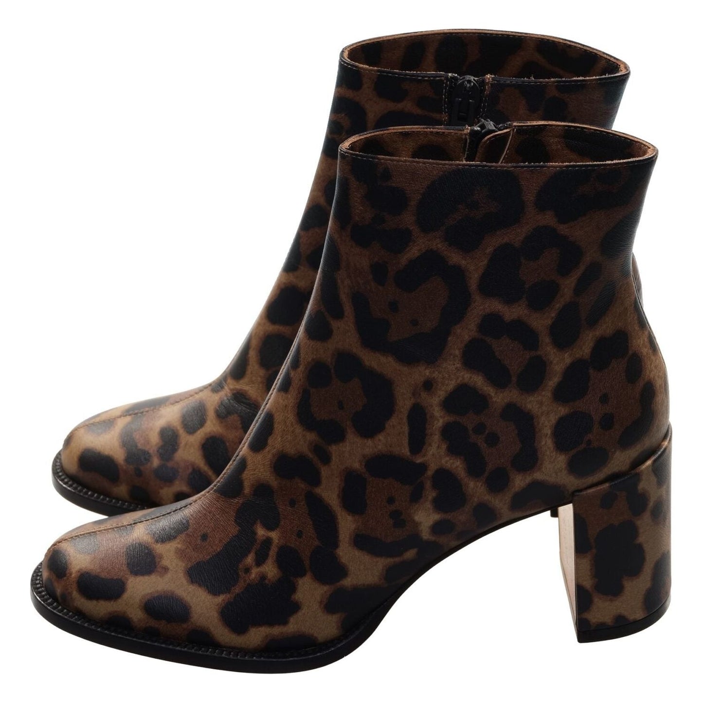 Adoxa 70 Brown Leopard Print High Heel Boot