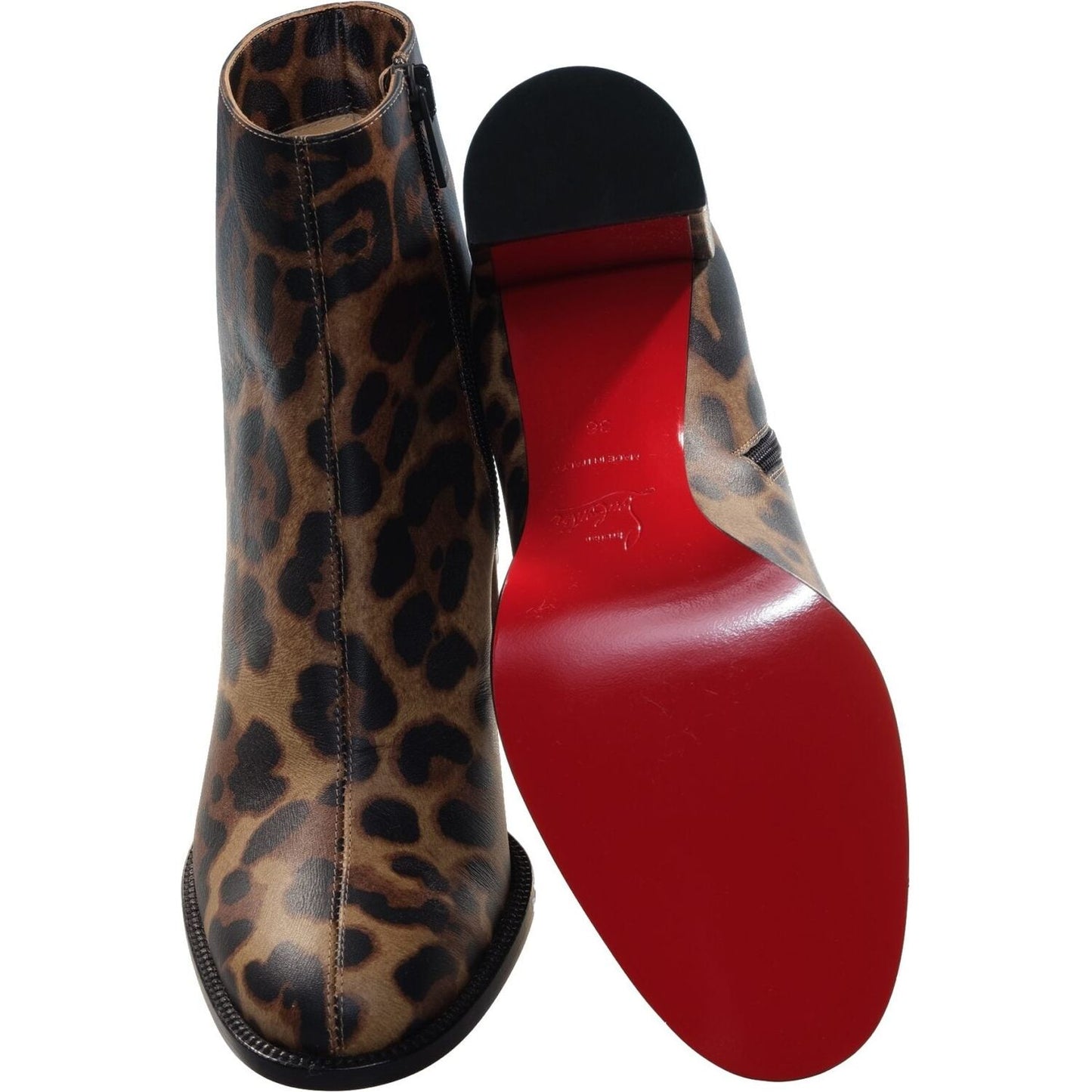 Adoxa 70 Brown Leopard Print High Heel Boot
