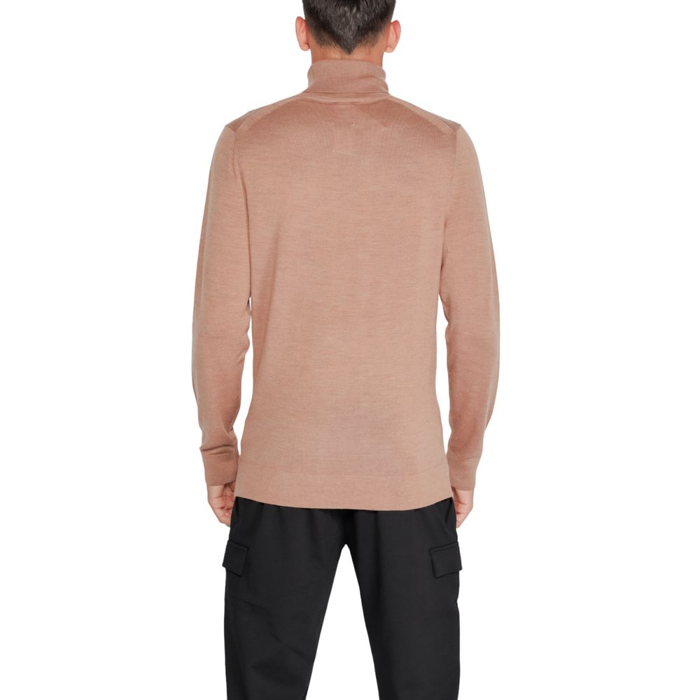 Calvin Klein Beige Wool Turtleneck Calvin Klein