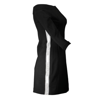 Calvin Klein Black Polyester Women's Dress