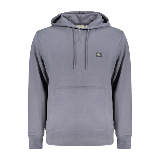 Calvin Klein Blue Cotton Men's Hooded Sweatshirt