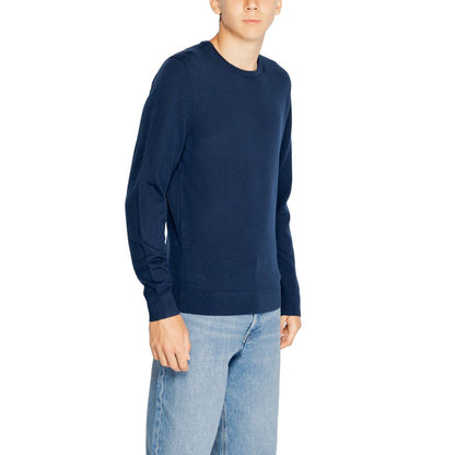 Calvin Klein Blue Recycled Wool Sweatshirt Calvin Klein