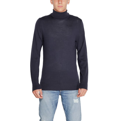 Calvin Klein Blue Wool Turtleneck Calvin Klein