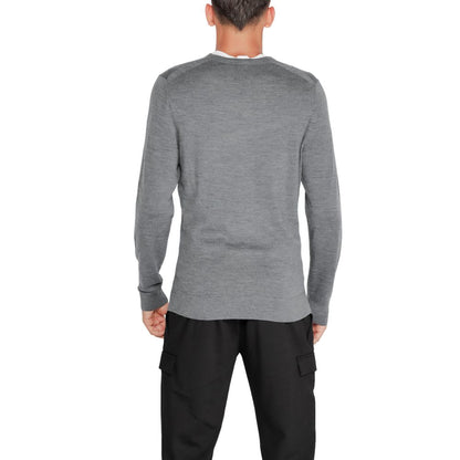 Calvin Klein Gray Recycled Wool Sweatshirt Calvin Klein