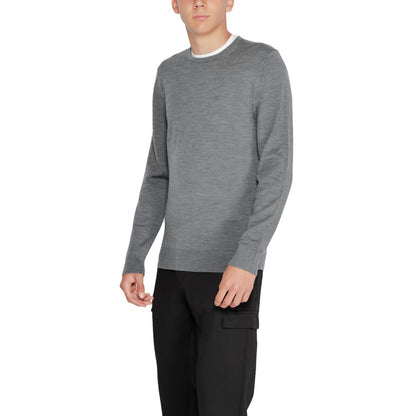 Calvin Klein Gray Recycled Wool Sweatshirt Calvin Klein